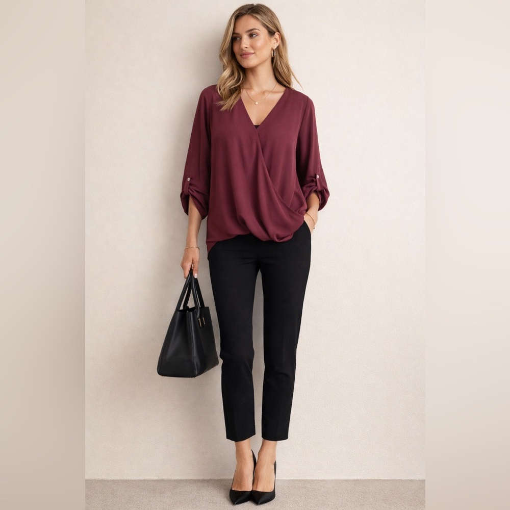 West Kei Plum/Purple Blouse - Size Large